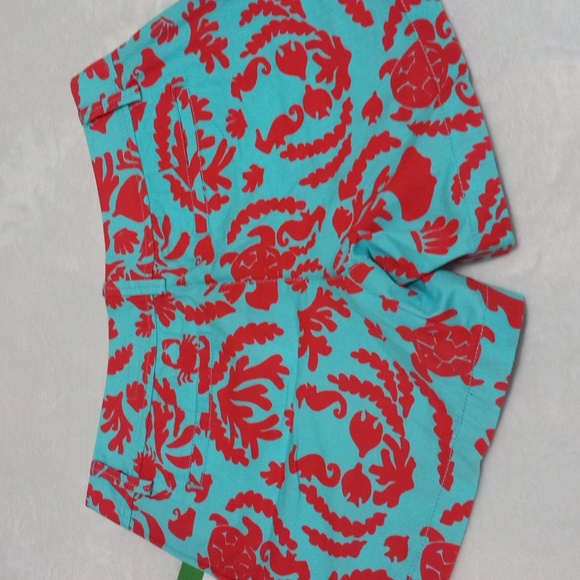 Lilly Pulitzer Callahan Shorts in Shorely Blue Don't Be Shellfish NWT - Picture 6 of 13